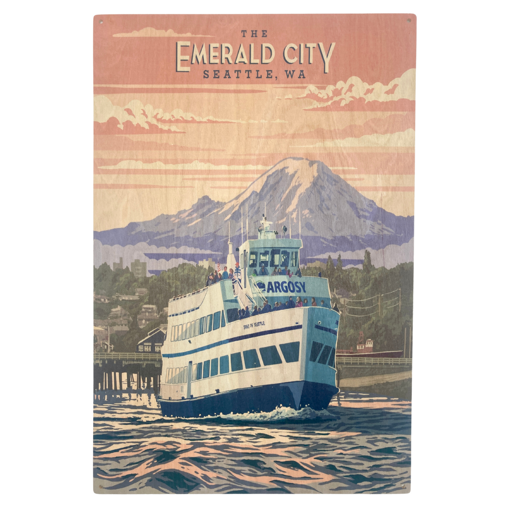 Emerald City 10x15 Wood Print