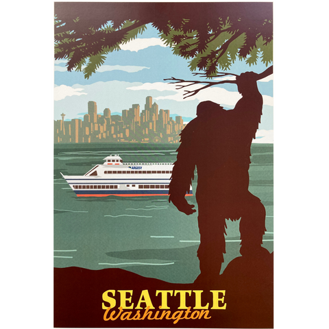 Bigfoot 9x12 Art Print | Argosy Cruises