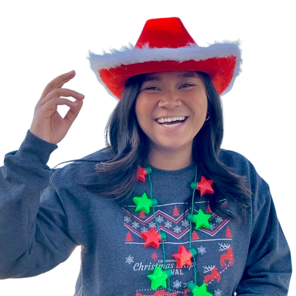 Light up santa hat deals