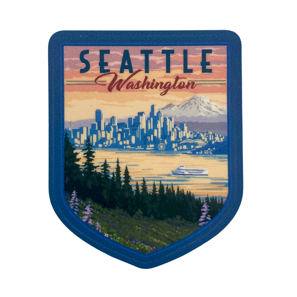 Seattle Sunset Die-Cut Sticker